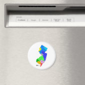 New Jersey County in Color Magneet (Insitu (Vaatwasser))