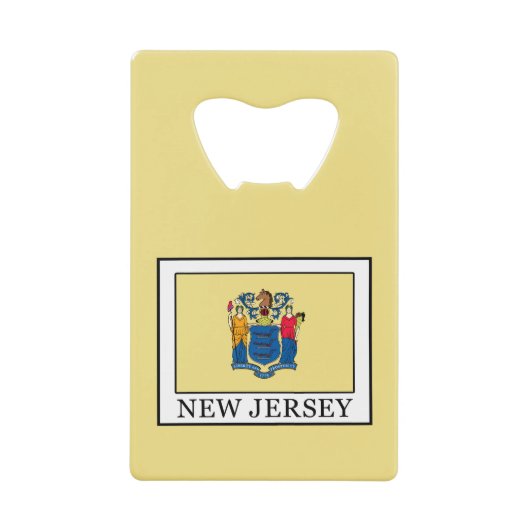 New Jersey Creditkaart Flessenopener (Voorkant)