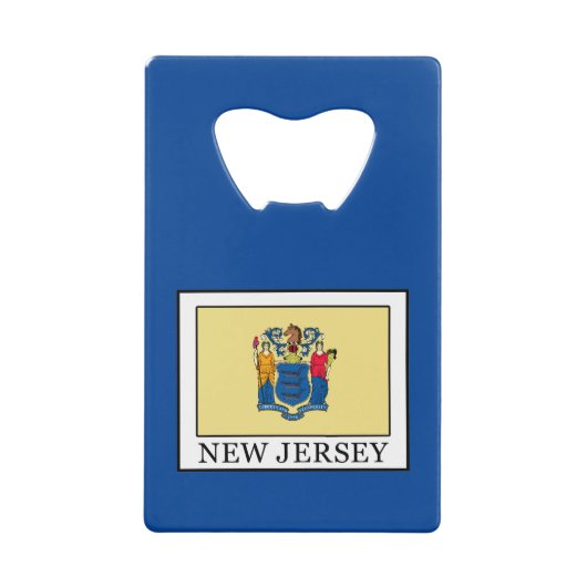 New Jersey Creditkaart Flessenopener (Voorkant)