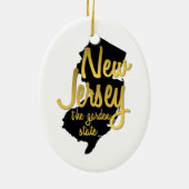New Jersey de deelstaat Garden Keramisch Ornament (Achterkant)
