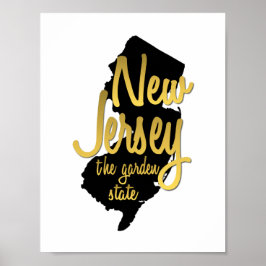 New Jersey de deelstaat Garden Poster