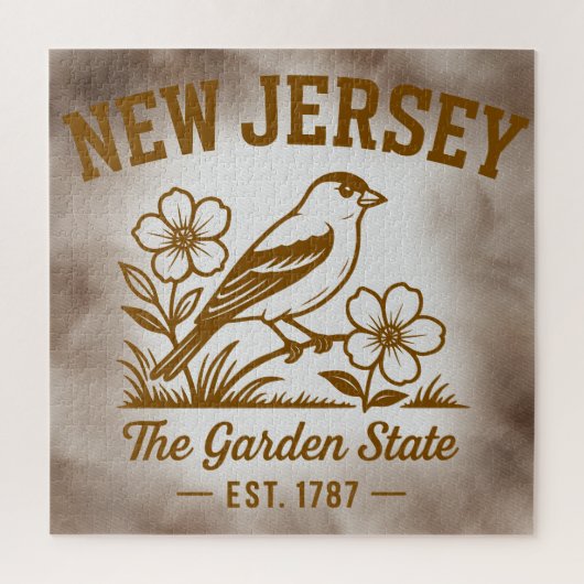 New Jersey de Garden State Legpuzzel (Verticaal)