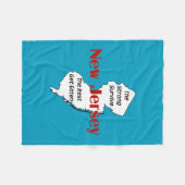 New Jersey De Sterken Overleven Gepersonaliseerd Fleece Deken (Voorkant (Horizontaal))