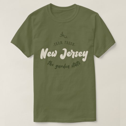 New Jersey - De Tuinstaat - Boerderij Fresh T-shirt (Design voorkant)