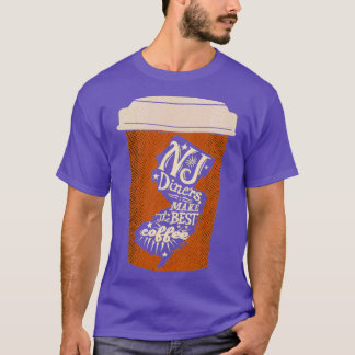 New Jersey Diners maakt de beste koffiepapierbeker T-shirt