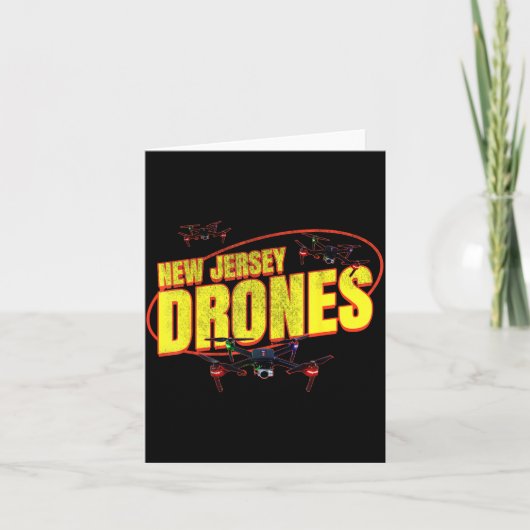 New Jersey Drones Funny Mystery Drones In New Jers Kaart (Voorkant)