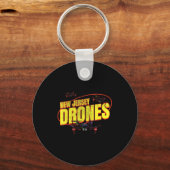 New Jersey Drones Funny Mystery Drones In New Jers Sleutelhanger (Voorkant)