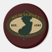 New Jersey Est. 1787 Magneet (Voorkant)