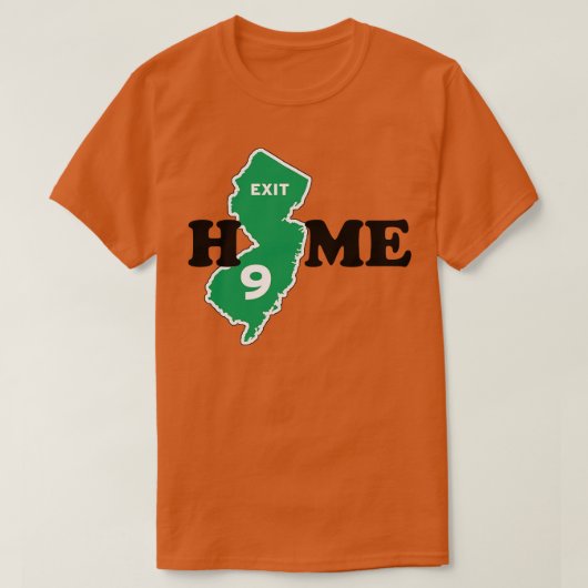 New Jersey Exit 9 Home T-shirt (Design voorkant)