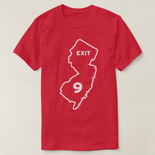 New Jersey Exit 9 T-shirt (Design voorkant)