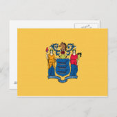 New Jersey Flag Briefkaart (Voorkant / Achterkant)