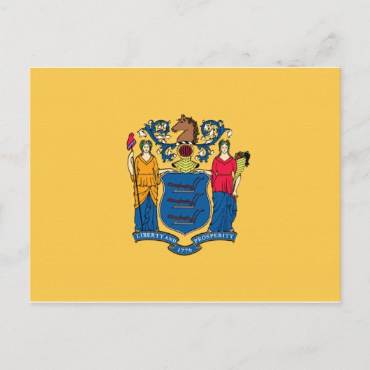 New Jersey Flag Briefkaart (Voorkant)