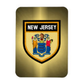 New Jersey Flag Magneet (Verticaal)