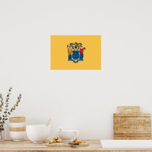 New Jersey Flag Poster (Keuken)