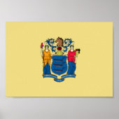 New Jersey Flag Poster (Voorkant)