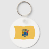 New Jersey Flag Sleutelhanger (Voorkant)