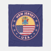 New Jersey Fleece Deken (Voorkant)