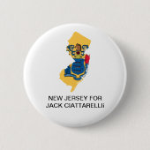 NEW JERSEY FOR Jack Ciattarelli GOVERNOR Button (Voorkant)