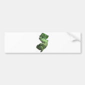 New Jersey Forest State Outline Bumpersticker (Voorkant)