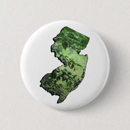 New Jersey Forest State Outline Ronde Button 5,7 Cm