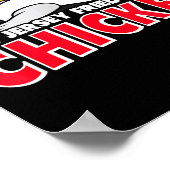 New Jersey Fried Street Chicken Funny Food  Poster (Hoek)