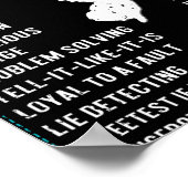 New Jersey Girl Facts Funny Birthday Gift Born In  Poster (Hoek)