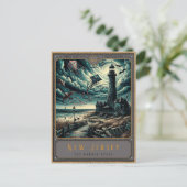 New Jersey | Gotische kunst Briefkaart (Staand voorkant)