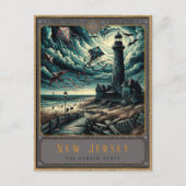 New Jersey | Gotische kunst Briefkaart (Voorkant)