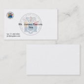 New Jersey Great Seal Visitekaartje (Voorkant / Achterkant)