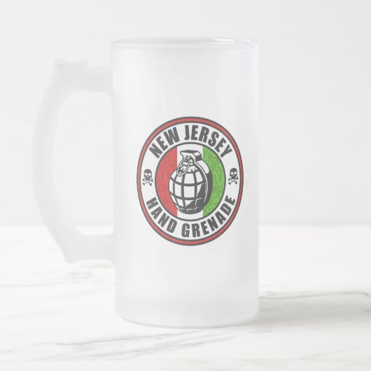 New Jersey Hand Grenade Matglas Bierpul (Links)