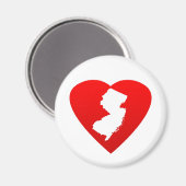 New Jersey Heart Magneet (Voorkant / Achterkant)
