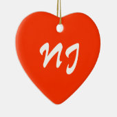 New Jersey Heart Ornament (Rechts)