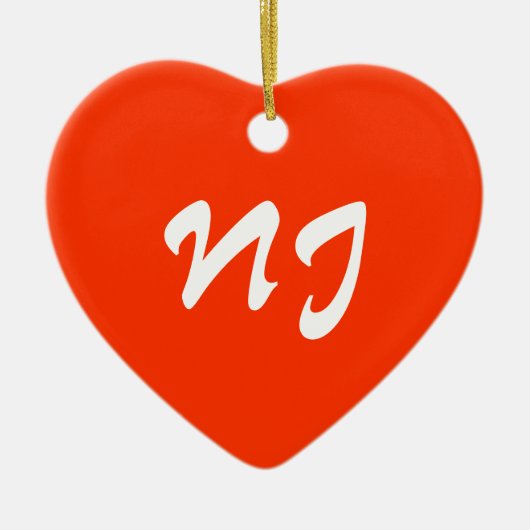 New Jersey Heart Ornament (Voorkant)