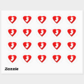 New Jersey Heart Ronde Sticker (Vel)