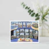 New Jersey Herfsten Big Letters Briefkaart (Staand voorkant)