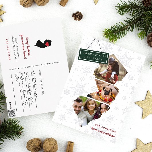 New Jersey Holiday Moving Announcement Briefkaart