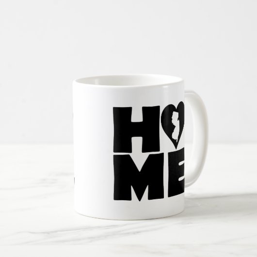 New Jersey Home Heart State Mok of Travel Mug (Voorkant rechts)