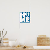 New Jersey Home Heart State Poster Sign (Keuken)