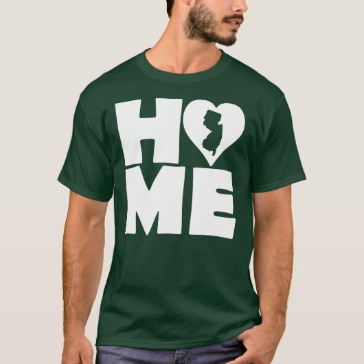 New Jersey Home Heart State T-shirts (Voorkant)