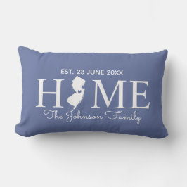 New Jersey home state map gepersonaliseerd gezin Kussen