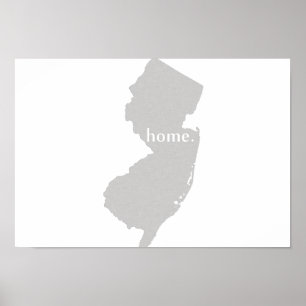 New Jersey Home State Poster