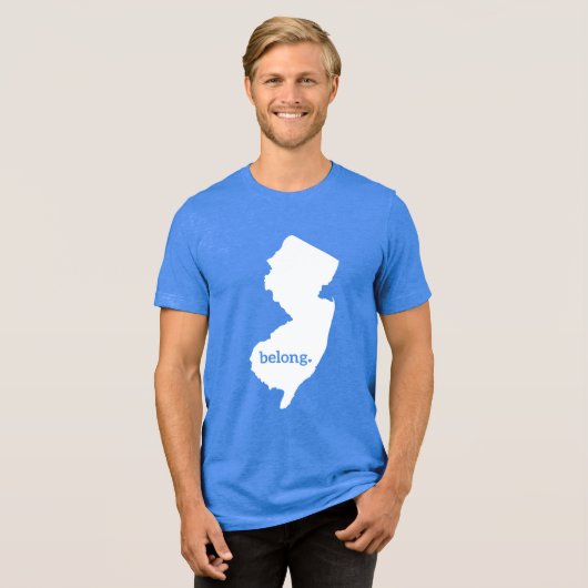 New Jersey hoort bij de State Pride Tri-Blend Shirt (Voorkant volledig)