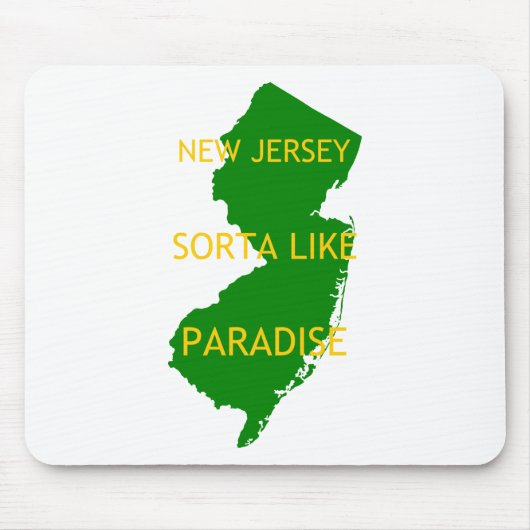 New Jersey houdt van paradijs. Muismat (Voorkant)