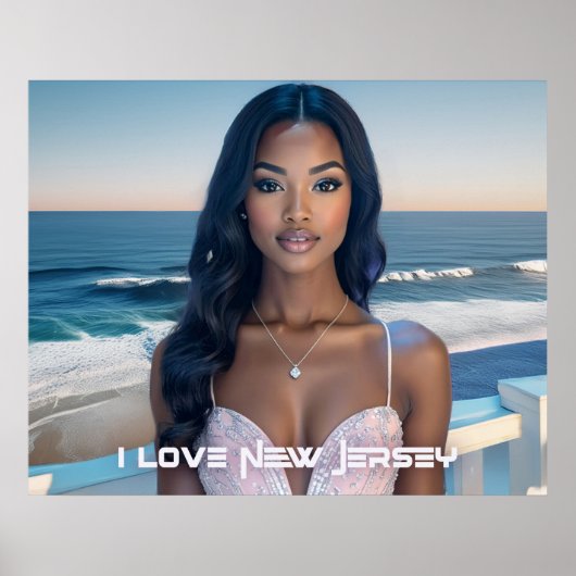 NEW JERSEY - IK HOU VAN NEW JERSEY POSTER (Voorkant)