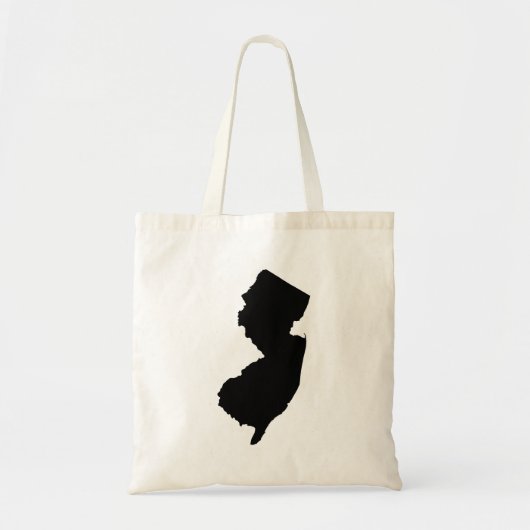 New Jersey in Black en White Tote Bag (Voorkant)