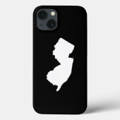 New Jersey in White en Black Case-Mate iPhone Case (Achterkant)