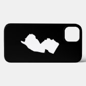 New Jersey in White en Black Case-Mate iPhone Case (Achterkant (horizontaal))