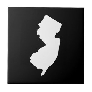 New Jersey in White en Black Tegeltje