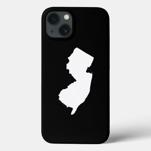 New Jersey in wit en zwart Case-Mate iPhone Case (Achterkant)