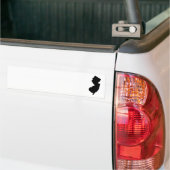 New Jersey in zwart en wit Bumpersticker (Op Truck)